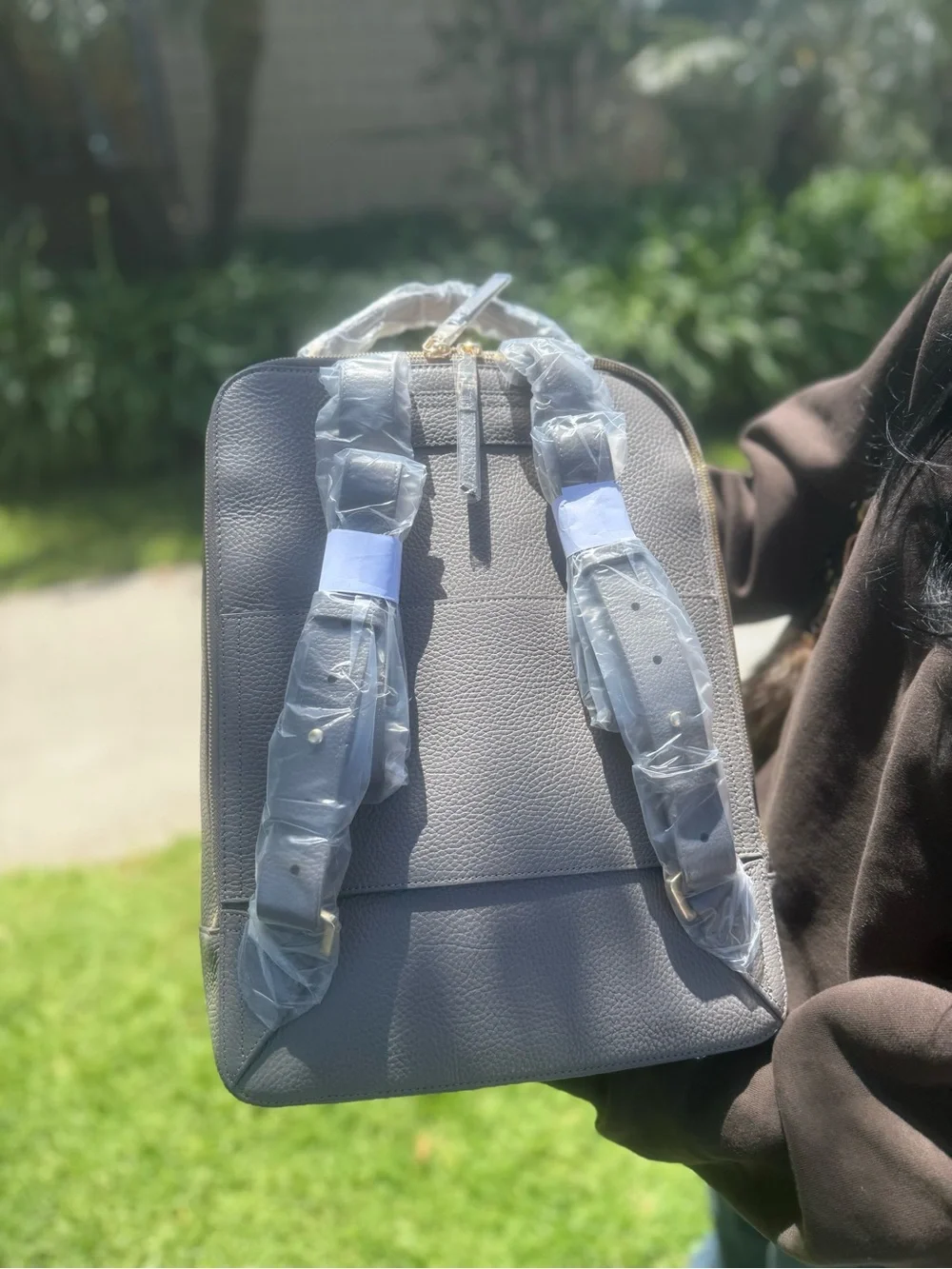 Quince Unisex Marlow Laptop Backpack Color - Mink
